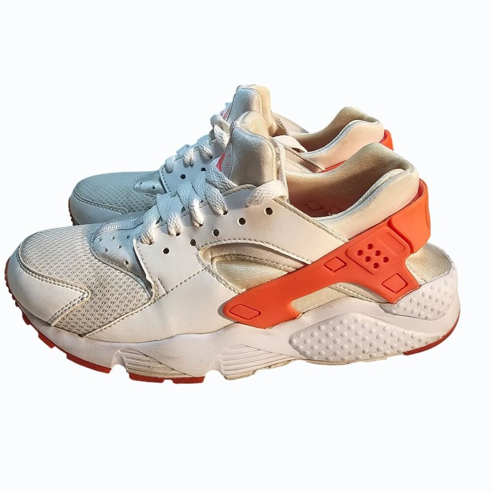 Nike Air Huarache Run GS 'White Racer Pink' 654280-108 6.5 Youth / Womens 8 EUC - Picture 3 of 15